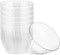 PLASTICPRO 30 Pack Crystal Clear Disposable Plastic Plates - 6 Ounce Bowls for Special Occasions