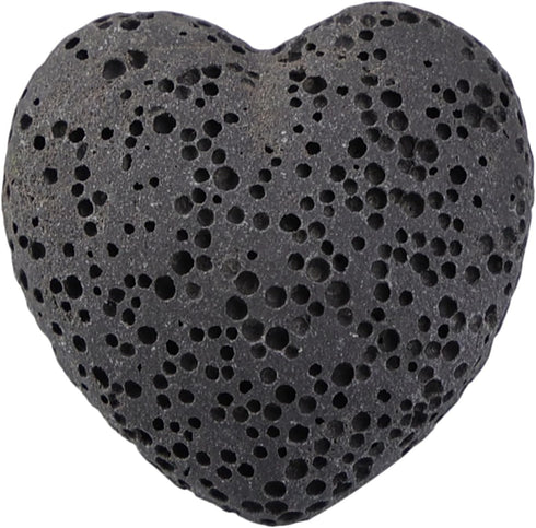 Set, 1 inch, Pack 10 SUNYIK Lava Rock Gemstone Puffy Heart, Natural Pocket Stone Figurine Decoration Aromatherapy