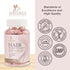 Sugar Free Hair Vitamins Gummies - 60 Gummies - with Biotin 5000 mcg, Vitamin A, B12, C, D, E