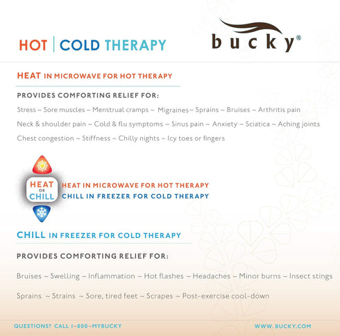 Bucky Heartwarmer-Mini Hot & Cold Therapy Pad, Small, Red
