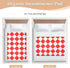 miaozhen 52" 34" Buffalo Plaid Red White Extra Large Resuable Baby Bed Pad Soft Absorbent Potty Training Pads Changing