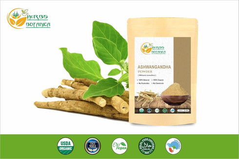 Organic Ashwagandha Root Powder, Ayurvedic Herbal Supplement, 5.3 oz for Support and Strength