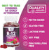 B12 Gummies for Adults, Extra Strength Energy 3000 mcg, Chewable Dietary Supplement for Metabolism & Immune Support