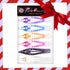 RC ROCHE ORNAMENT 6 Pcs Womens Thin Curved Eyelet Side Slide No Slip Hair Clip, Medium Transparent Multicolor Beauty