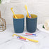Pack of 100 Disposable Toothbrushes with Toothpaste, Yellow Hollow Individually Wrapped Travel Toothbrushes Kit