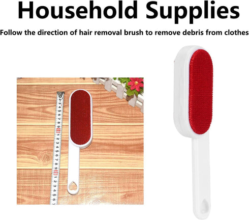 Pet Brush Reusable Washable Plastic Double-Sided Lint Remover for Clothes Coat Garment
