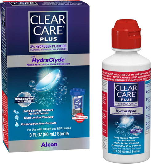 Clear Care Plus Cleaning Solution Travel Pack, 3 Fl Oz, No Flavor