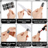 Maitys 168 Pcs Halloween Goth Full Wrap Nail Stickers, 12 Sheets Skull Self Adhesive Nail Polish Strips for Women DIY