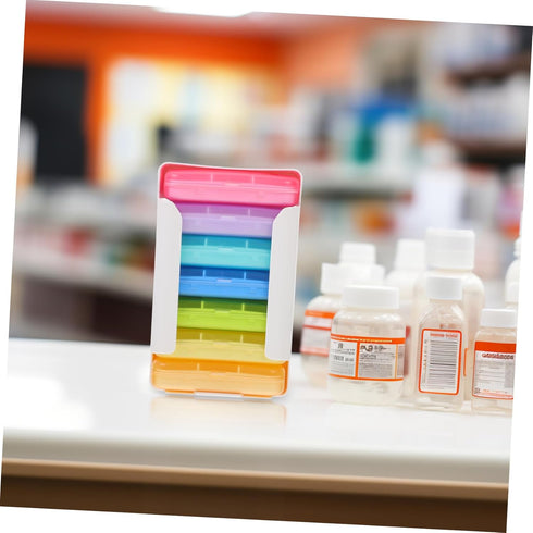 Portable Travel Pill Organizer Case for Daily and Weekly Use