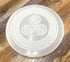 crystalmiracle Natural Selenite 3 Inches Round Charging Plate, Crystal Healing Gift for Positive Energy