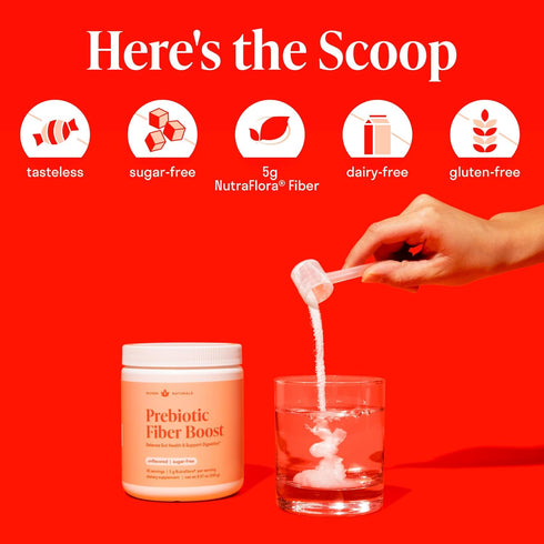 Prebiotic Fiber Powder - Unflavored & Sugar Free | 45 Servings Organic Soluble Fiber Supplement for Gut Health