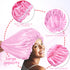 ROYBENS 4PCS Satin Bonnets for Women, Silk Sleep Cap for Curly Hair and Braids