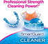Premium Cleaner Crystals & Cleaning Case - 110 Cleanings - Removes Stain, Plaque, & Bad Odor from Clear Braces,