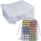 100 Count Organza Drawstring Gift Bags for Jewelry, Sheer Fabric 4x6 Inch Medium Size Treat Pouch for Parties