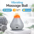 HZC Portable Heated Vibrating Massage Ball Trigger Point Relaxation Device with Suction Base for Neck, Back, Legs