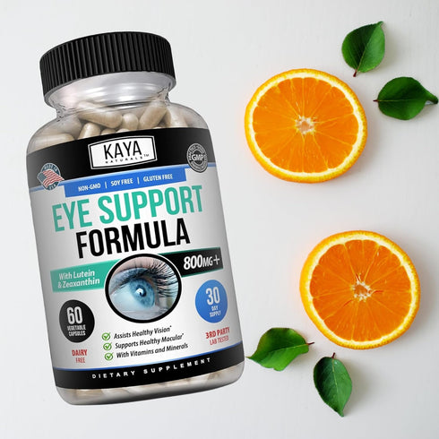 Kaya Naturals Eye Health Supplement - Lutein & Zeaxanthin - 60 Count for Vision Health & Eye Strain Support
