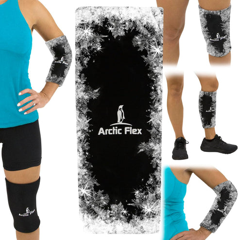 Arctic Flex Ice Sleeve - Hot & Cold Compression Wrap for Knee, Elbow, Arm Pain Relief, Reusable Therapy Compress