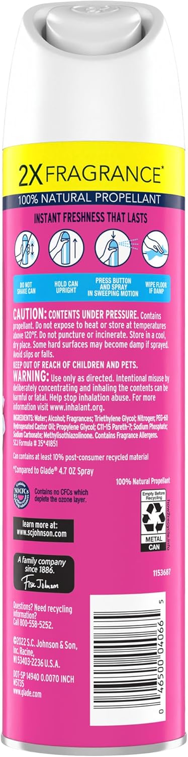Glade Air Freshener Odor Fighting Room Spray, Exotic Tropical Blossoms, 8.3 oz, 2 Count