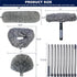 4 Pack 20+ Feet High Reach Dusting Kit with 3-14 ft Spliceable Pole //2 in 1 Window Cleaning Kit // High Ceiling Duster // Cobweb Microfiber Duster // Ceiling Fan Duster Cleaning Kit for Home Clean by M-jump