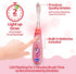 Lily's Home Kids Flashing Timer Toothbrush with Soft Bristles, Rising Cup & Cover - Fun 2-Min Light-Up