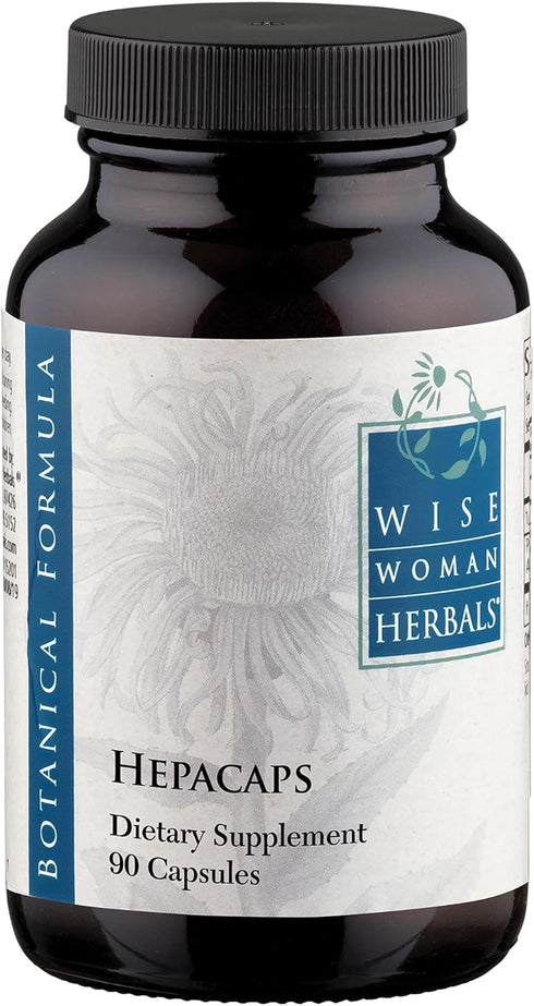 Wise Woman Herbals Hepacaps, 90 Caps, 550 mg, All-natural Milk Thistle Liver Support