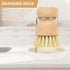 Qaskwaer Set 3 Set Wooden Dish Brushes, Dish Scrubber Brushs for Cleaning Dishes, Kitchen Wooden Cleaning Dsihes
