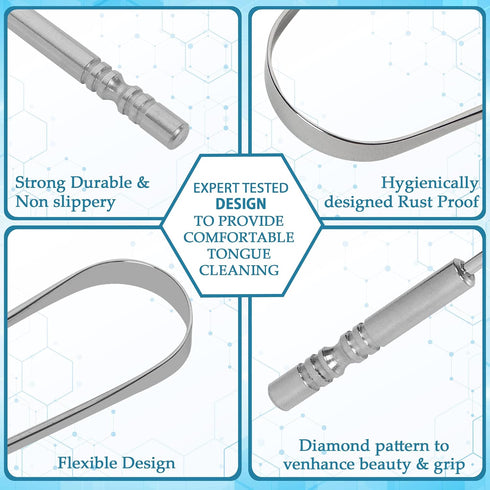 Pack 1 YASHIKA ENTERPRISES Tongue Scraper with Case Easy to Use Tongue Scraper for Adults Tongue Cleaner for Oral Care