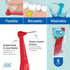 TEPE Interdental Brush Angle, Pack of 6, 0.5 mm, Extra-Small/Small Gaps, Red, Size 2