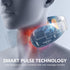 Prettypum Neck Massager with Heat, Ultra-Lightweight Electric Pulse Device for Neck Relaxation, Cordless Mini Smart