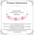 Yolev Fidget Anxiety Bracelet for Women And Men, Resin Beaded Fidget Jewelry, Stress Relief Sensory Bracelet, Pink