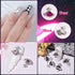 Planet Nail Charms, 54 Pcs 3D Nail Rhinestones, Shiny Silver Saturn Shape, Nail Art Decoration Supplies for Acrylic