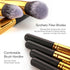10pcs Premium Synthetic Mini Makeup Brush Set: Eyeshadow, Powder, Eyebrow, Eyeliner, Blush, Foundation & Concealer -