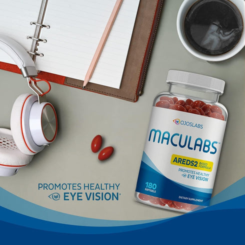 Eye Vitamins - AREDS 2 Formula with Lutein & Zeaxanthin for Macular Health - Vision Supplements for Adults, 180 Softgels