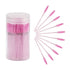 CHEFBEE 100PCS Disposable Eyelash Brush, Light Pink Mascara Wands Applicators Kits for Eyelash Extensions and Eyebrow