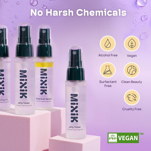 Jelly Toner Spray for Face - Alcohol-Free Hydrating Skincare Mist with Rose Water & Avocado Oil (30 ml Travel Size)