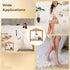 NIMBLOOM 2-Tier 14.57 9.25 12 90 Wood Corner Shower Stool with Storage Shelf, Wooden Bath Bench for Shaving Leg