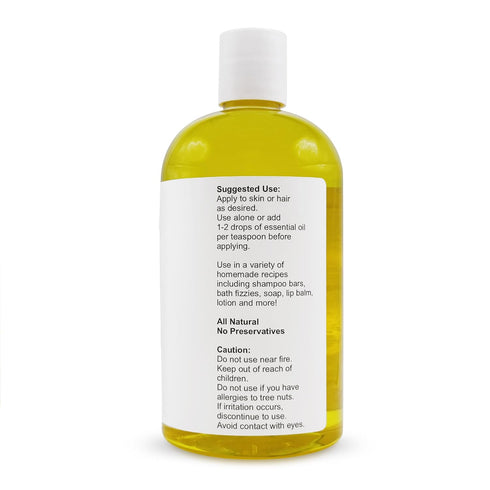 Soapeauty Golden Jojoba Oil | 100% Pure & Natural, Unrefined, Cold Pressed, Moisturizing Oil for Skin, 16 fl oz