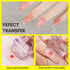 Makartt 12 PCS French Nail Art Stamper Kit - 2 PCS Jelly Nail Stamper, 4 PCS Silicone Heads, 6 Sheets Nail Guide