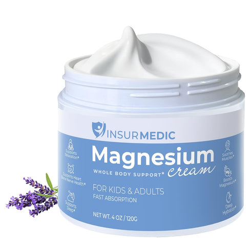 InsurMedic Magnesium Cream for Neuropathy - Nerve Muscle Cramps & Body Pain Support