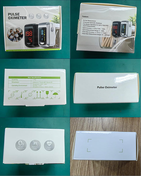 Bluetooth Fingertip Pulse Oximeter - HOLFENRY Blood Oxygen Saturation Monitor for Heart Rate & Oxygen Saturation