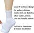 Women's Diabetic Socks, Soft Breathable Moisture Wicking, Extra Wide Non-Binding, 4 Pairs, White, Size 9-11