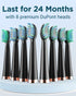 M5 8 120 Rtauys Electric Toothbrush for Adults - Sonic Electric Toothbrush for Kids and Adults with Brush Heads