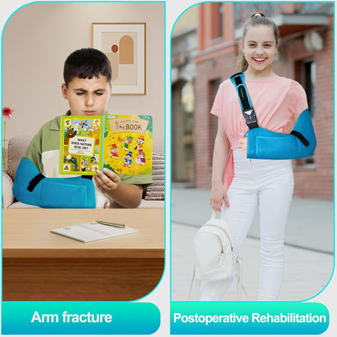 Arm Sling Shoulder Injury Brace for Kids, Medical Sling with Shoulder Pad for Rotator Cuff Injury Support