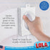 Lola Products All Purpose Scrubber Bath and Tile Scrubber, Light Duty Non-Scratch Handle, 6 Pack