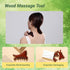 OYHMC 4-in-1 Tool,2Pcs Wooden Gua Sha Massage Natural Brown Sandalwood, Face & Body Lymphatic Drainage, Jaw Lifting