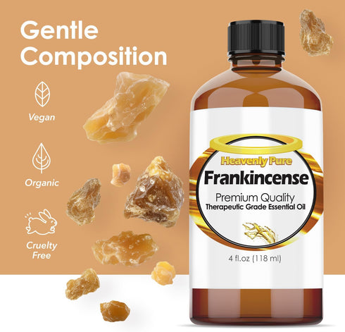 Frankincense Essential Oil - Pure & Natural Therapeutic Grade Essential Oil - Huge 4 OZ Bulk Size