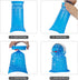 16 Pack Disposable Blue Emesis Bags for Kids, 1000 ml Portable Nausea Bags for Pregnant Women, Leak Resistant Design
