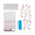 KISS Classy Press On Nails, Nail Glue Included, 'Be-you-tiful', Beige, Long Size, Coffin Shape, 28 Nails