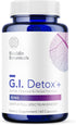 Biocidin G.I. Detox+ Gentle Binder, 60 Capsules, Activated Charcoal, Zeolite & Aloe for Digestive Health