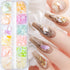 Seashell Slices Nail Decoration, 3D Glitter Sequins for Mermaid DIY Acrylic Nails Supplies